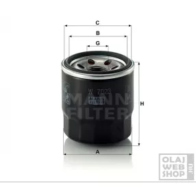 Mann-Filter olajszűrő W7023