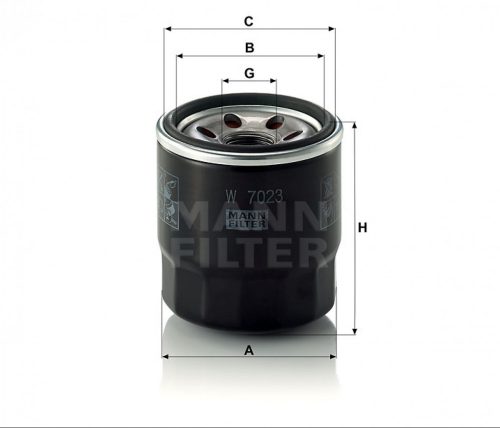 Mann-Filter olajszűrő W7023