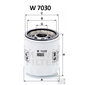 Mann-Filter olajszűrő W7030