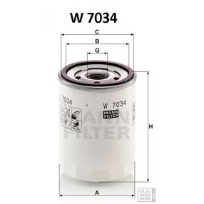 Mann-Filter olajszűrő W7034