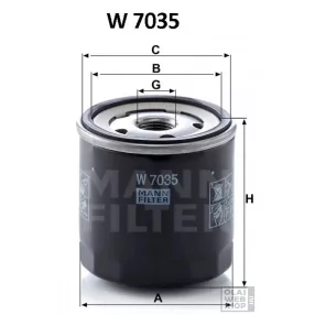 Mann-Filter olajszűrő W7035