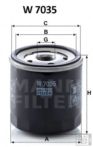 Mann-Filter olajszűrő W7035