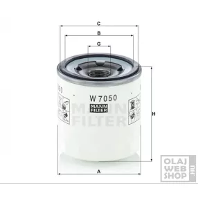 Mann-Filter olajszűrő W7050