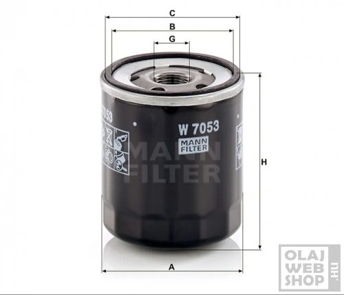 Mann-Filter olajszűrő W7053