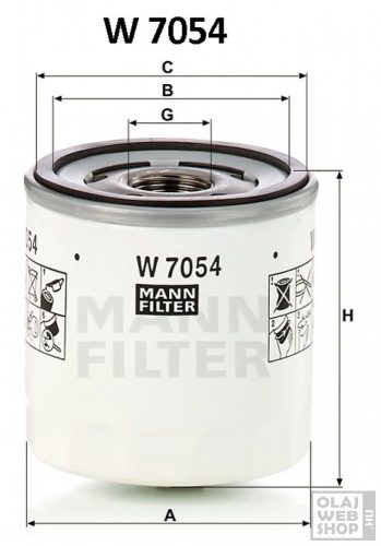 Mann-Filter olajszűrő W7054