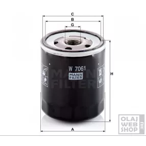 Mann-Filter olajszűrő W7061