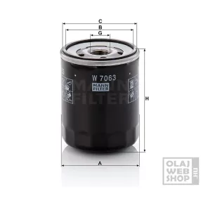 Mann-Filter olajszűrő W7063