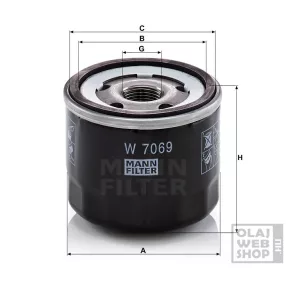 Mann-Filter olajszűrő W7069