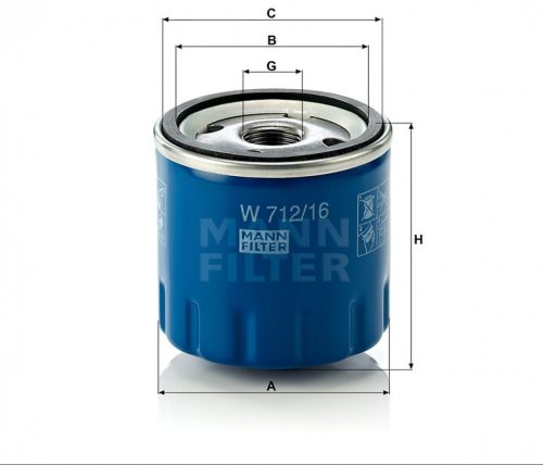 Mann-Filter olajszűrő W712/16