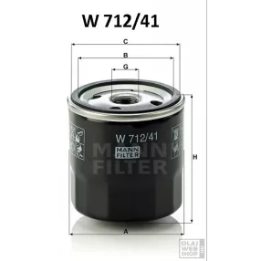 Mann-Filter olajszűrő W712/41