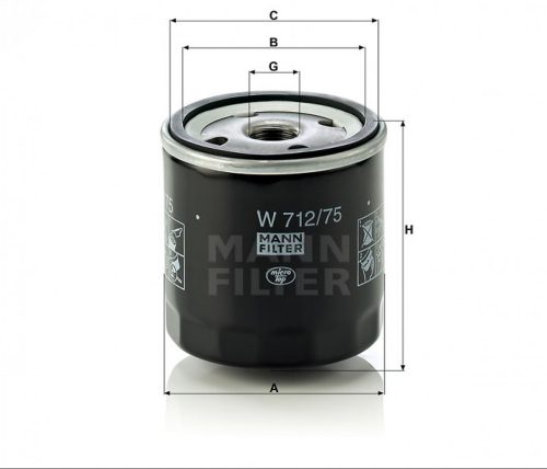 Mann-Filter olajszűrő W712/75