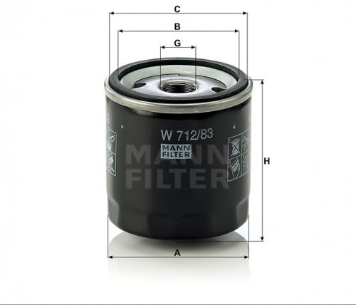 Mann-Filter olajszűrő W712/83