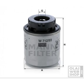 Mann-Filter olajszűrő W712/93