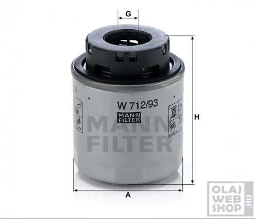 Mann-Filter olajszűrő W712/93