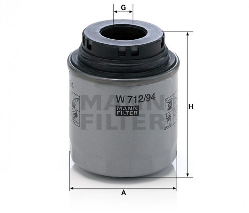 Mann-Filter olajszűrő W712/94