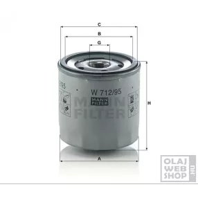 Mann-Filter olajszűrő W712/95
