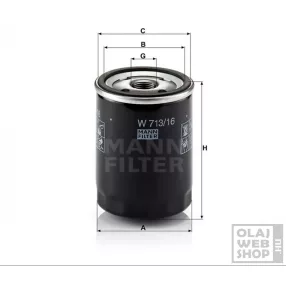 Mann-Filter olajszűrő W713/16