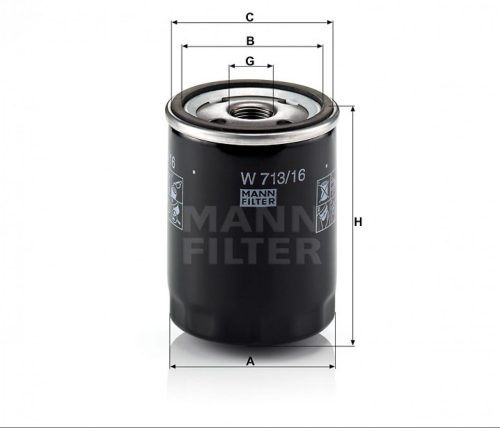 Mann-Filter olajszűrő W713/16