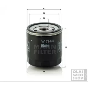 Mann-Filter olajszűrő W714/3