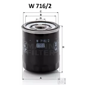 Mann-Filter olajszűrő W716/2