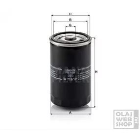 Mann-Filter olajszűrő W719/12