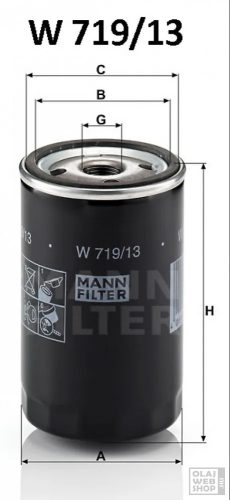Mann-Filter olajszűrő W719/13