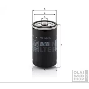 Mann-Filter olajszűrő W719/15