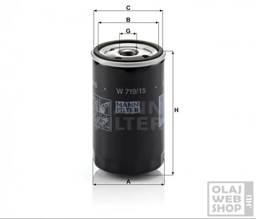 Mann-Filter olajszűrő W719/15