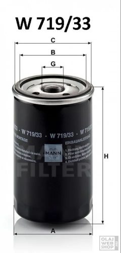 Mann-Filter olajszűrő W719/33