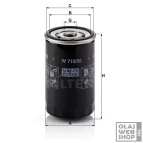 Mann-Filter olajszűrő W719/36