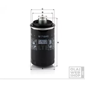 Mann-Filter olajszűrő W719/45