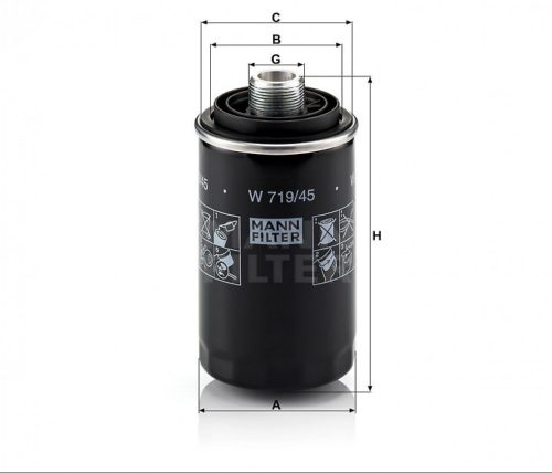Mann-Filter olajszűrő W719/45