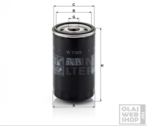 Mann-Filter olajszűrő W719/5