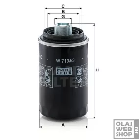 Mann-Filter olajszűrő W 719/53