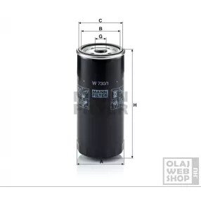 Mann-Filter olajszűrő W730/1