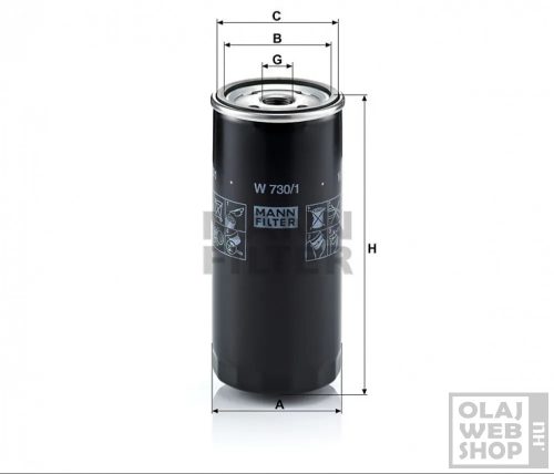 Mann-Filter olajszűrő W730/1