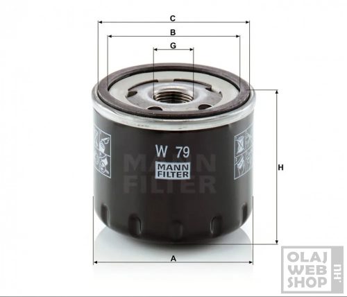 Mann-Filter olajszűrő W79