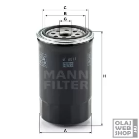 Mann-Filter olajszűrő W8011