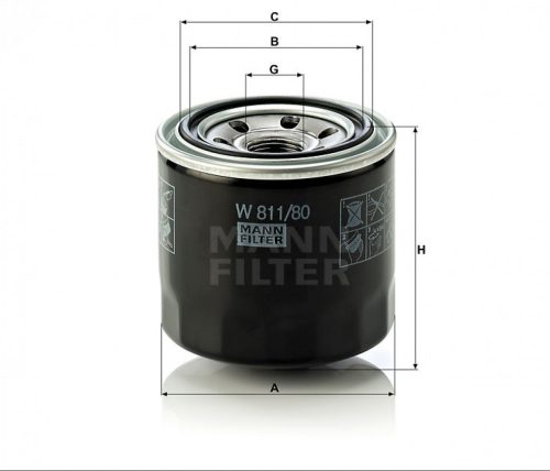Mann-Filter olajszűrő W811/80