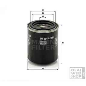 Mann-Filter olajszűrő W814/80