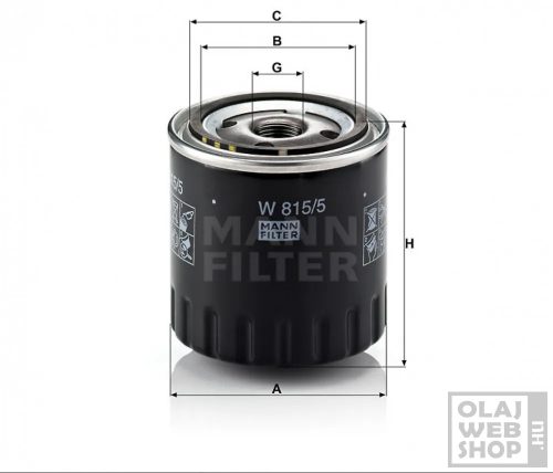 Mann-Filter olajszűrő W815/5