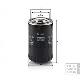 Mann-Filter olajszűrő W840/2