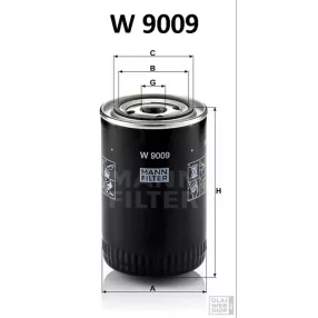 Mann-Filter olajszűrő W9009