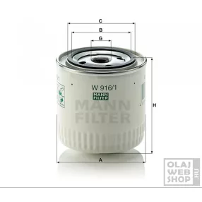 Mann-Filter olajszűrő W916/1