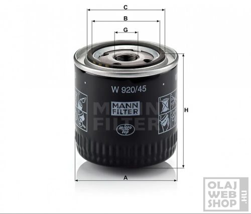 Mann-Filter olajszűrő W920/45