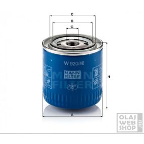 Mann-Filter olajszűrő W920/48