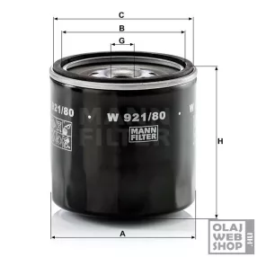 Mann-Filter olajszűrő W921/80