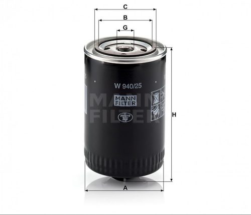 Mann-Filter olajszűrő W940/25