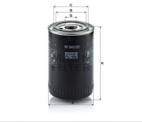 Mann-Filter olajszűrő W940/29