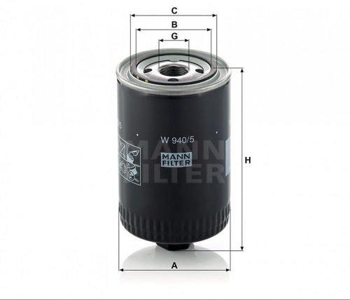 Mann-Filter olajszűrő W940/5